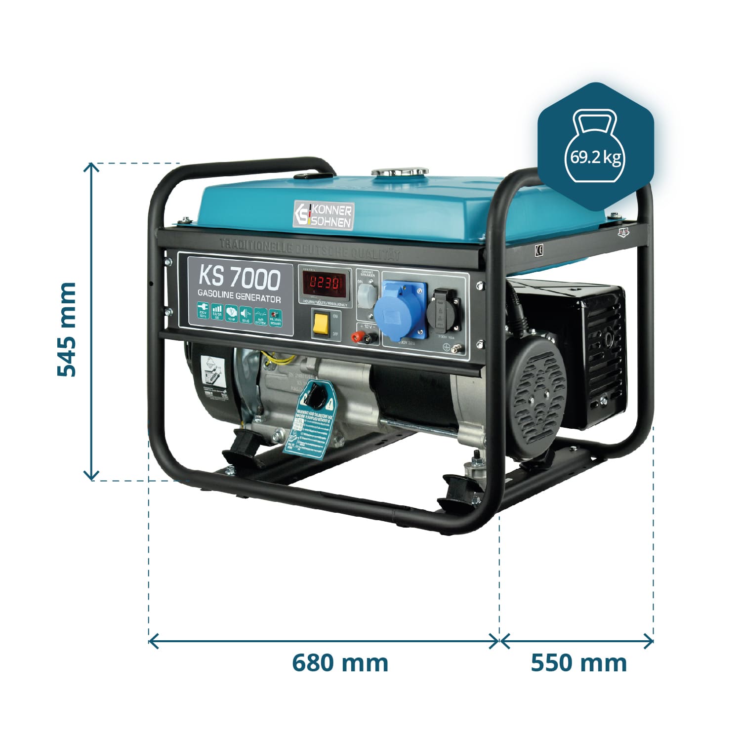 Benzin-Generator KS 7000 – Benzin-Stromerzeuger