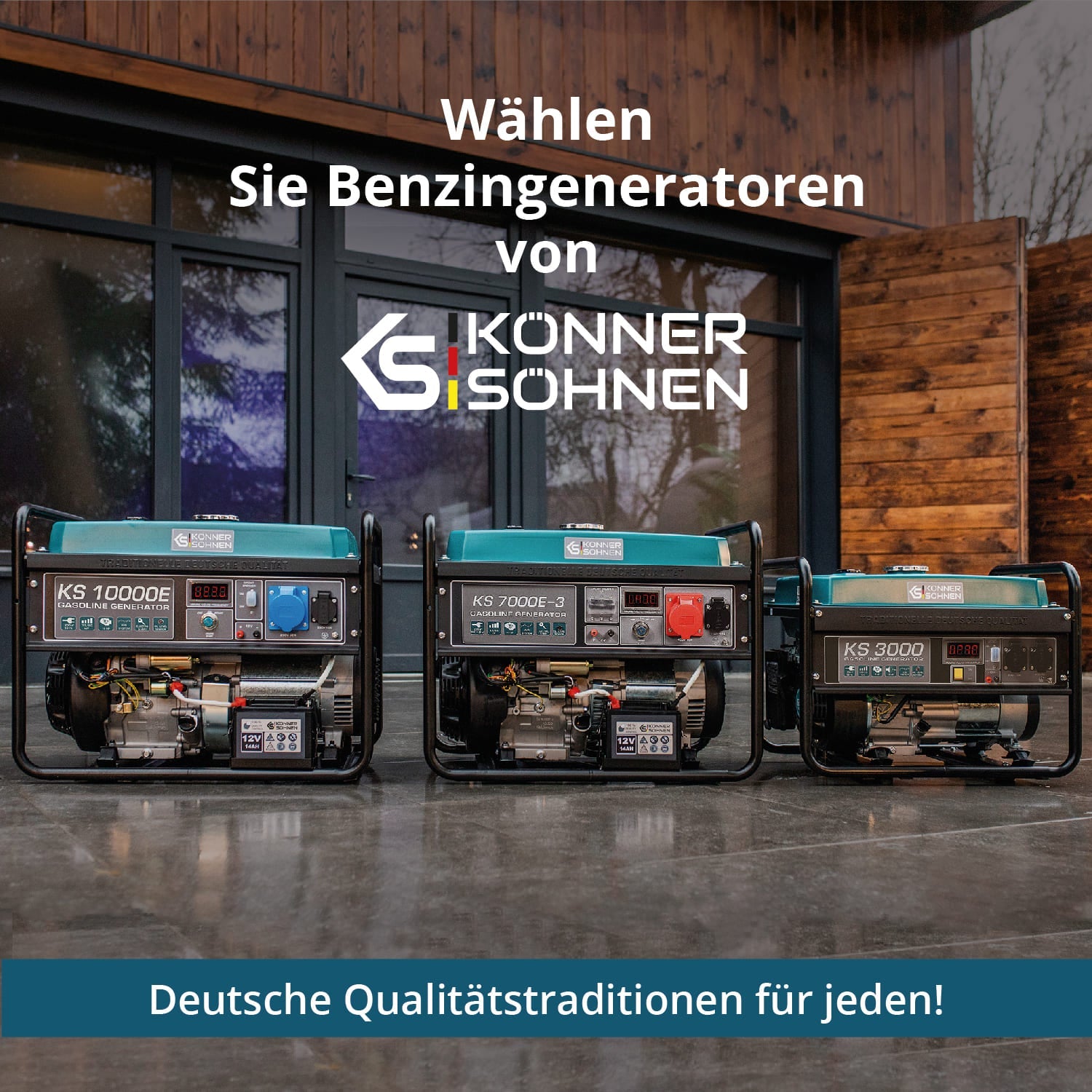 Benzin-Generator KS 7000 – Benzin-Stromerzeuger