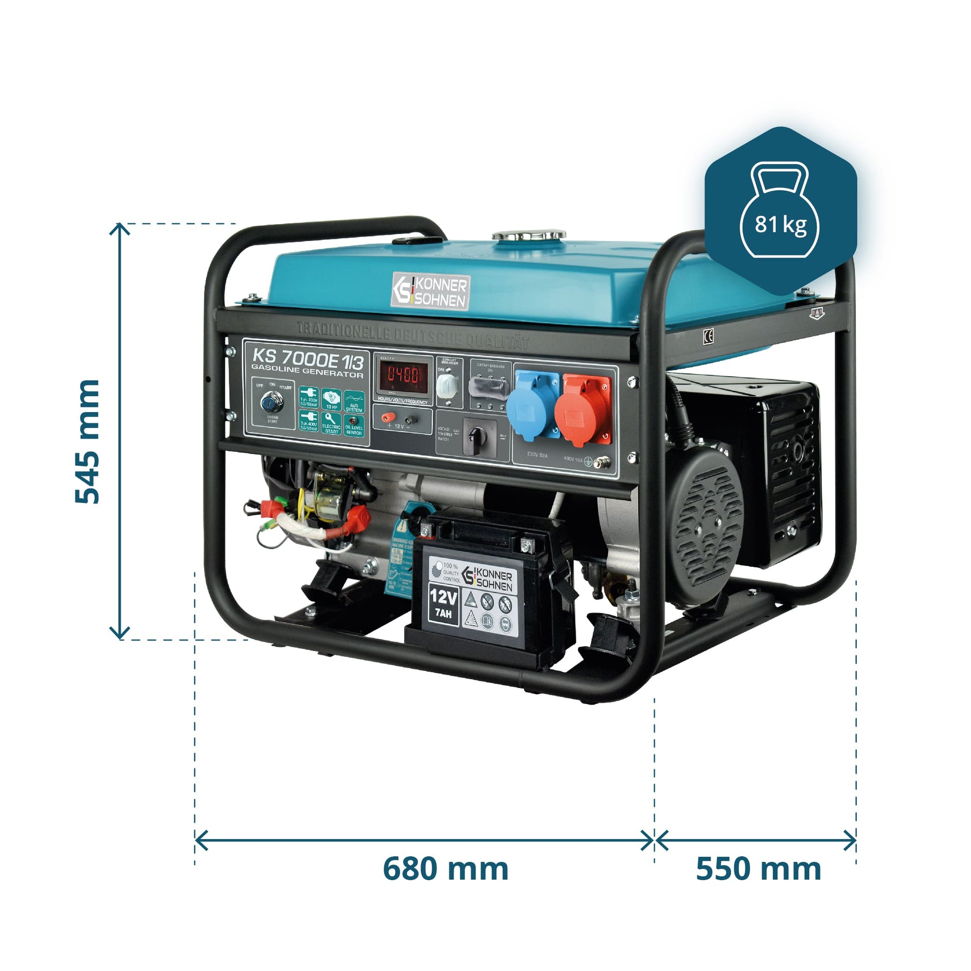 Benzin-Generator KS 7000E 1/3 – Benzin-Stromerzeuger