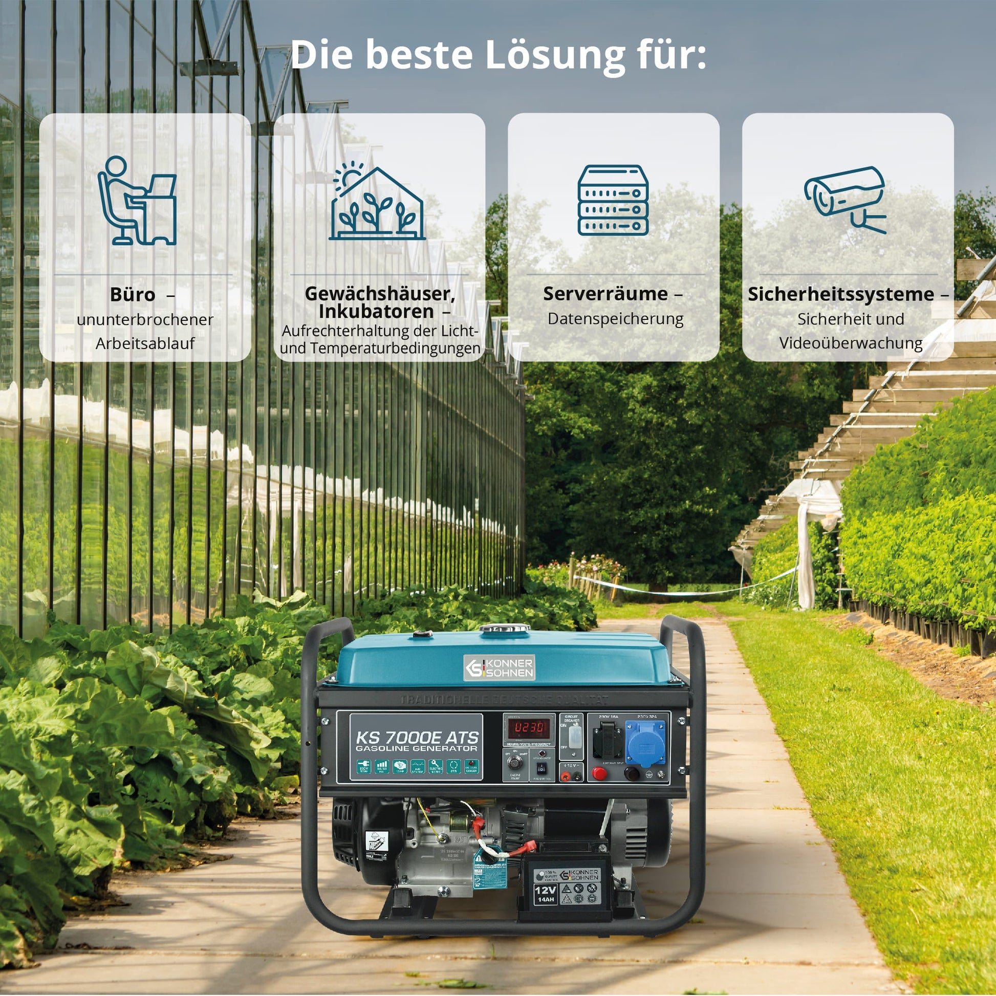 Benzin-Generator KS 7000E ATS – Benzin-Stromerzeuger
