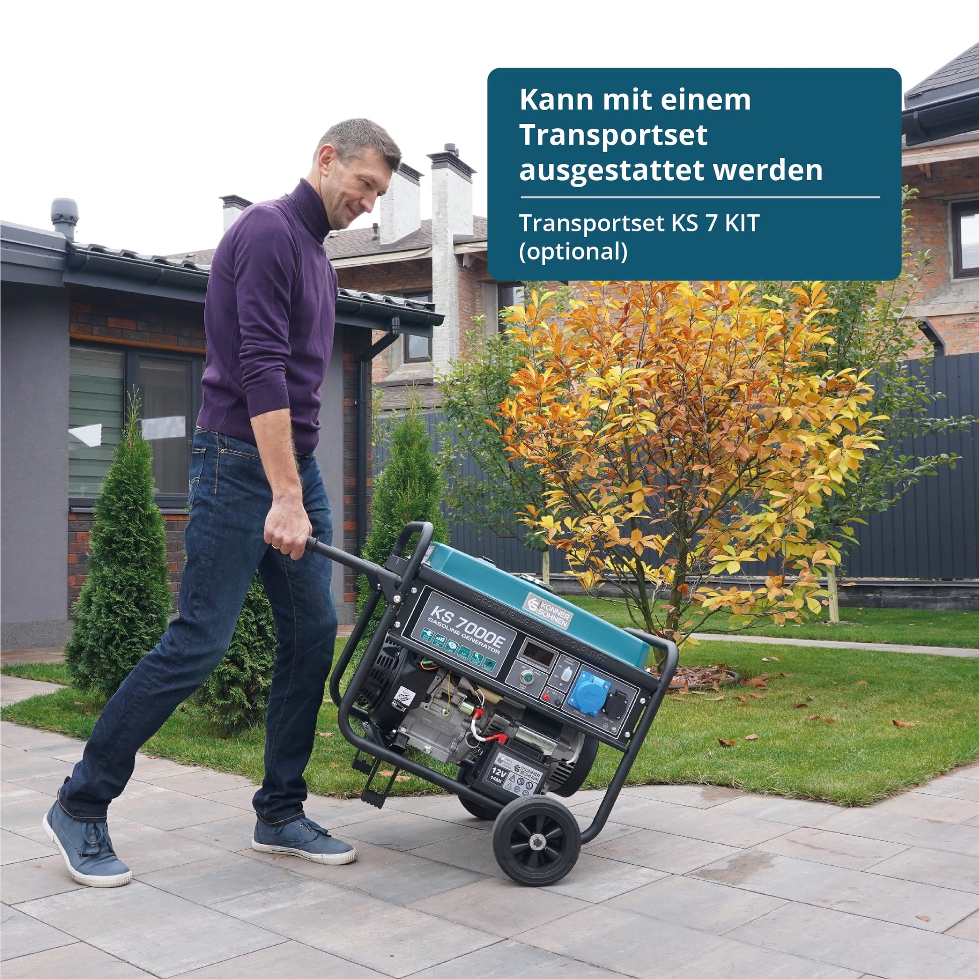Benzin-Generator KS 7000E – Benzin-Stromerzeuger