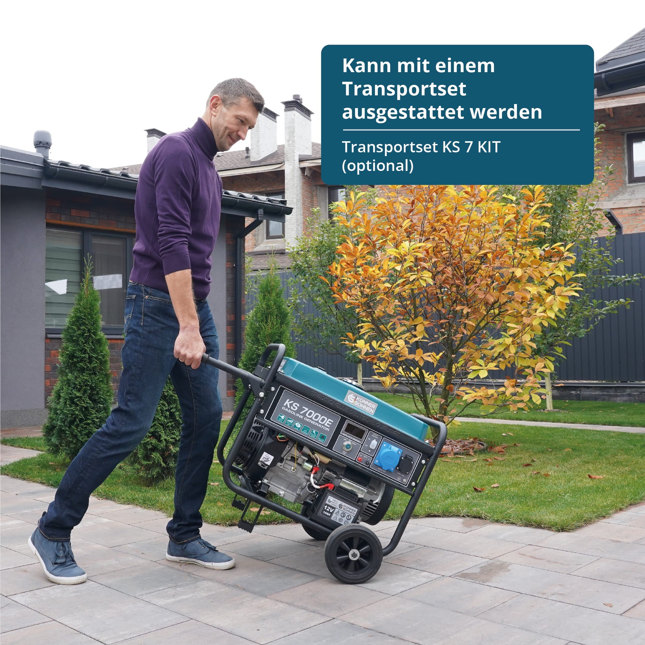 Benzin-Generator KS 7000E – Benzin-Stromerzeuger