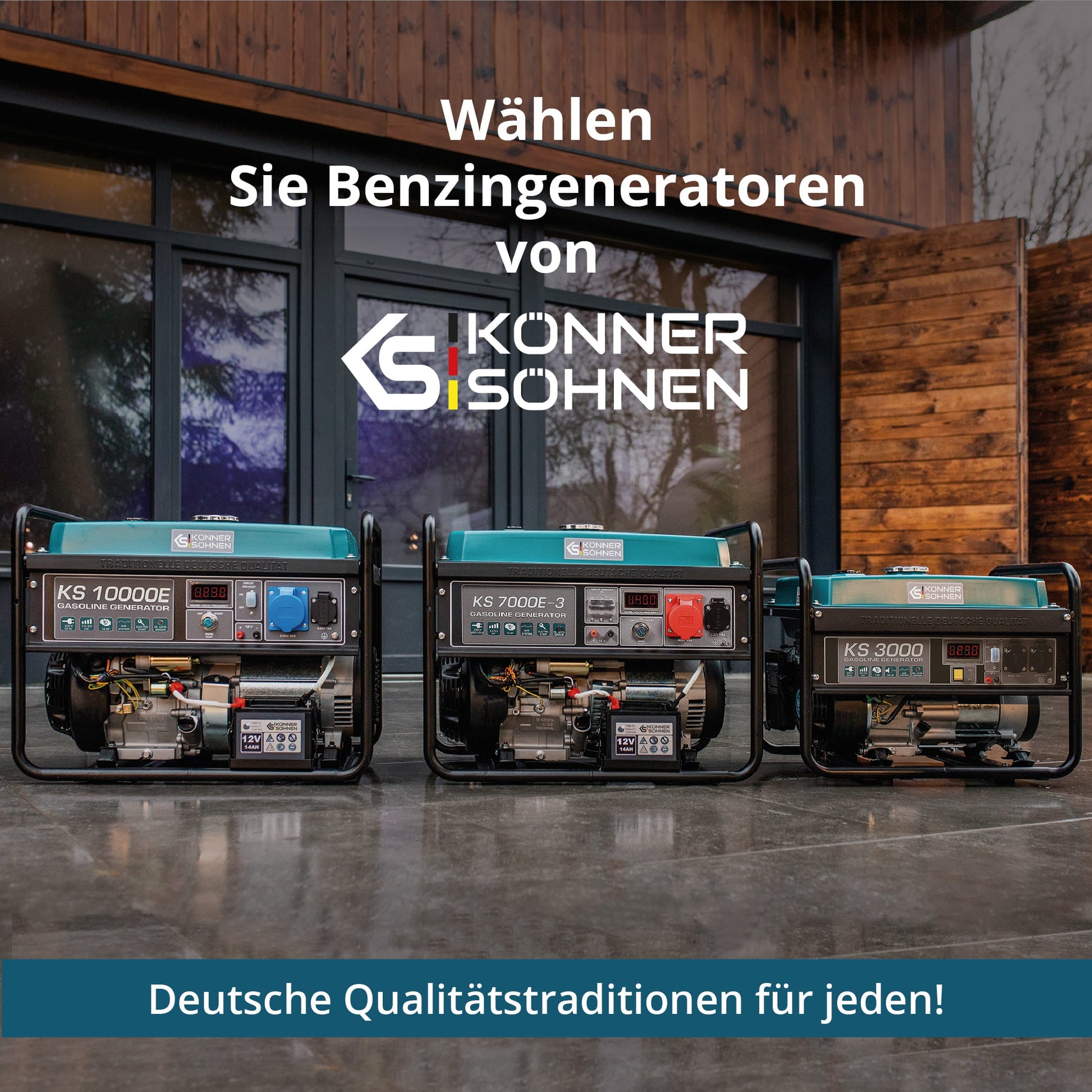 Benzin-Generator KS 7000E – Benzin-Stromerzeuger