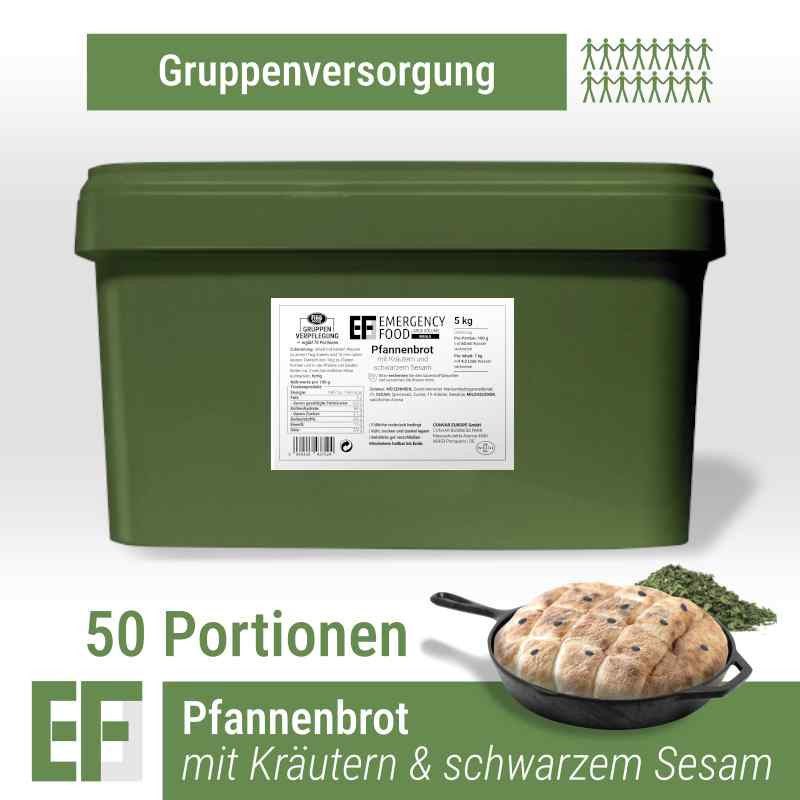 EF MEALS Pfannenbrot mit Kräutern und schwarzem Sesam (5kg) (ESL) 2 x 25