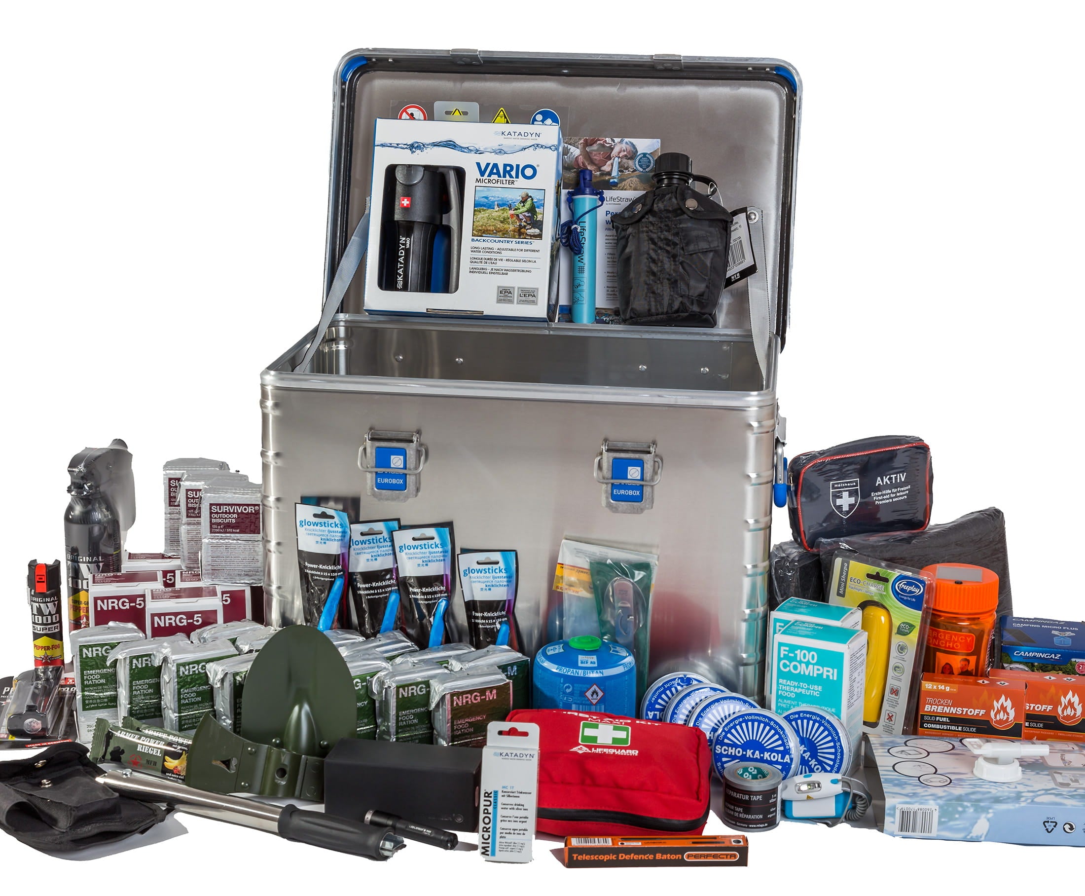 MBS Zivilschutz Vorsorge- und Notvorrat Zarges Box "Home"