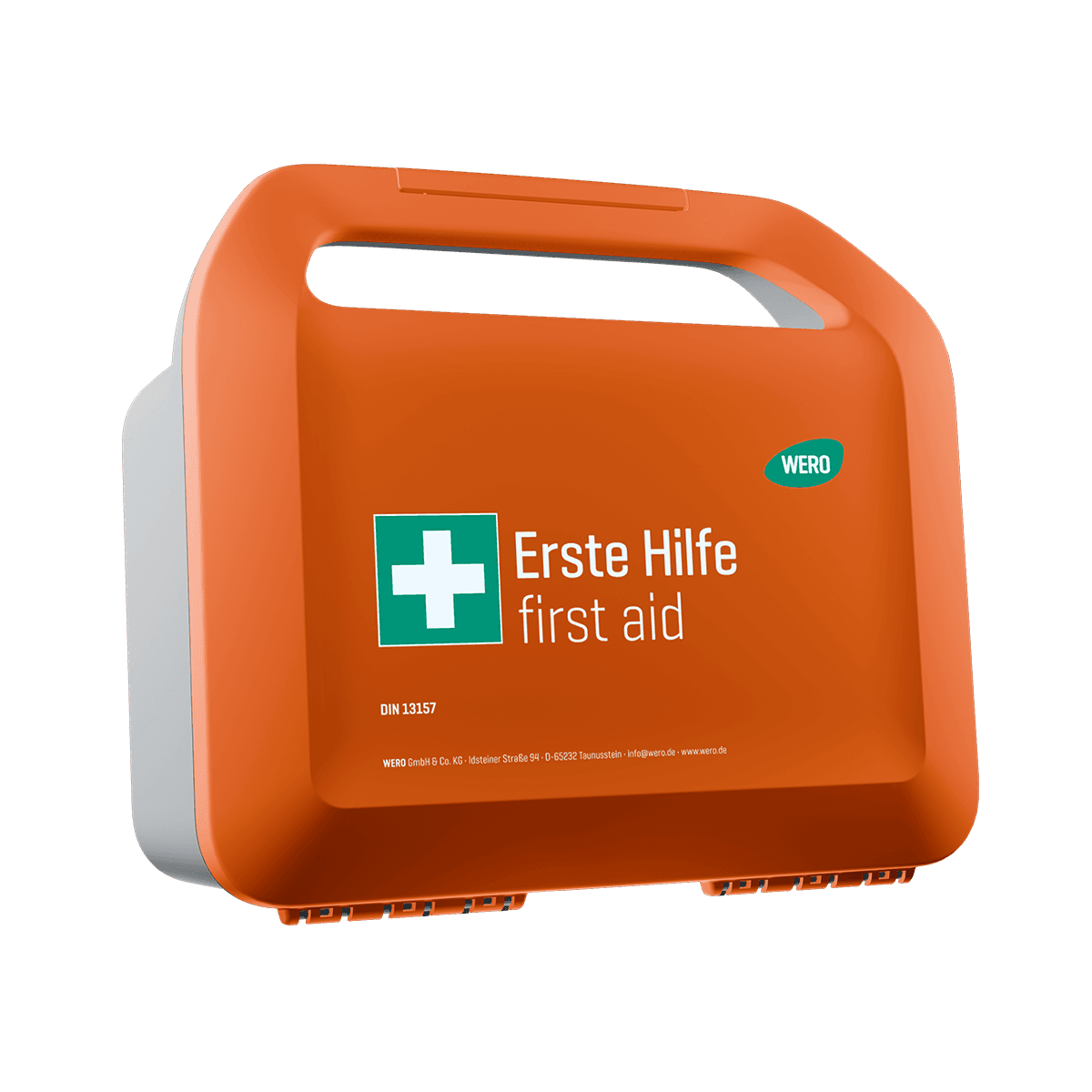 WERO Smart Case® klein - Erste-Hilfe-Koffer DIN 13157 - mit Weroplast® MasterTex Pflastern